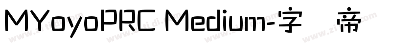 MYoyoPRC Medium字体转换
